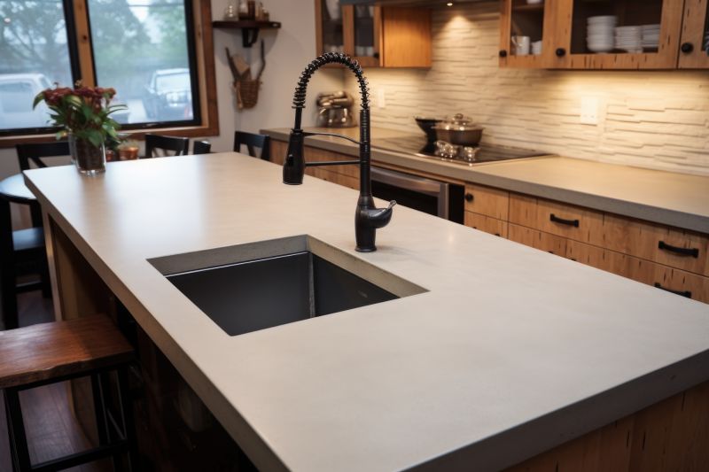 Cement Counter Installation in Marin County, CA