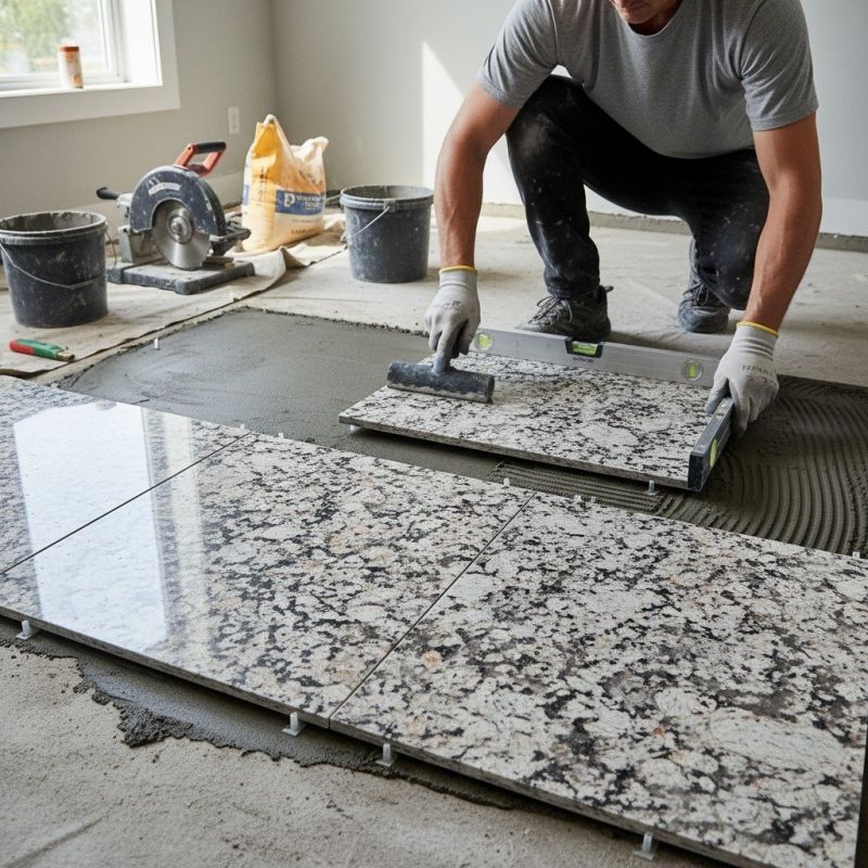 Granite Slab Installation